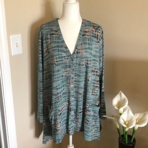 Light Green Summer Button Up